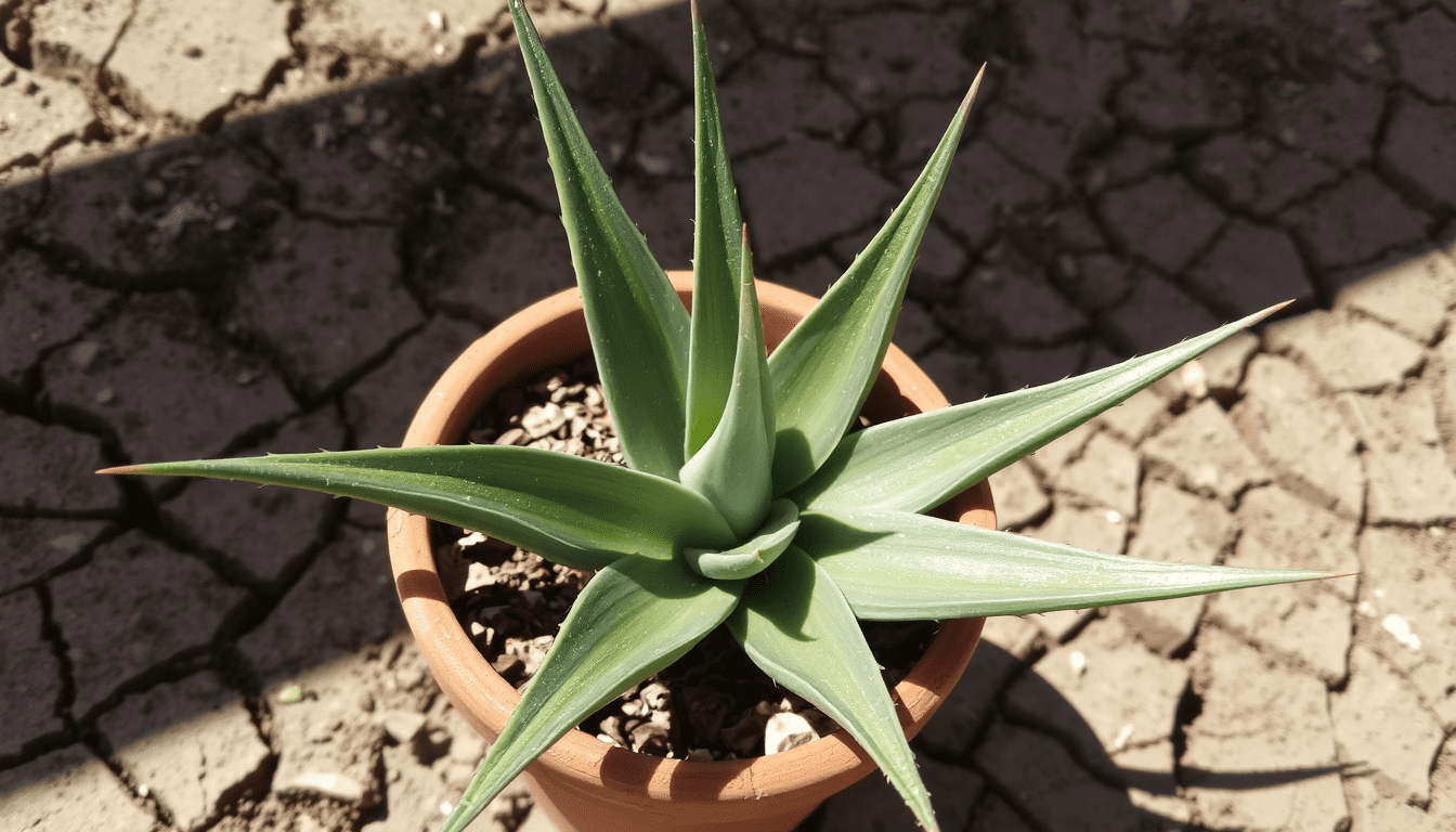 Aloe succulents in arid landscapes