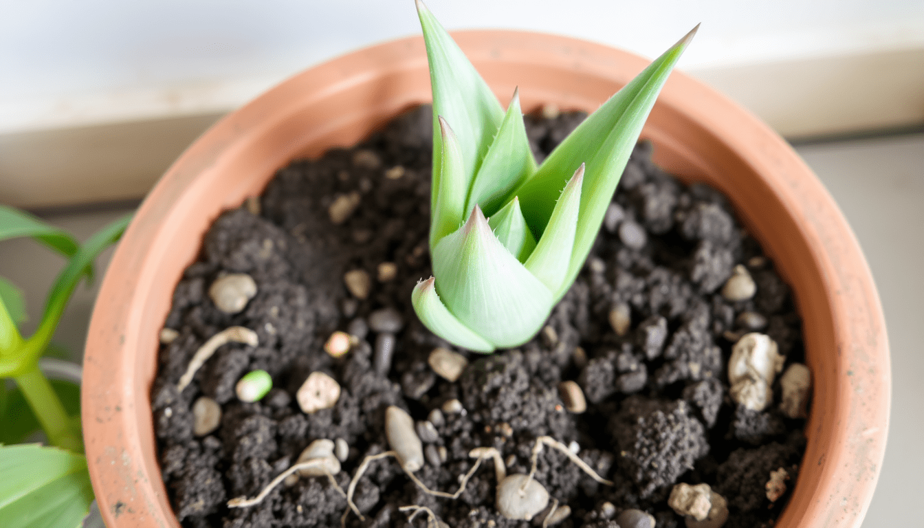 Aloe succulents in arid landscapes