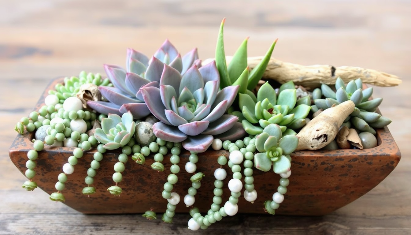 Creating a stunning succulent arrangement