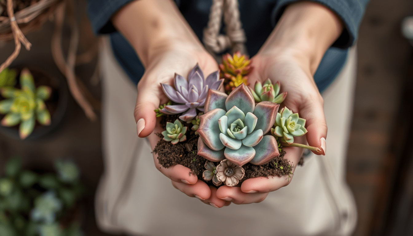 Creating a vertical succulent garden