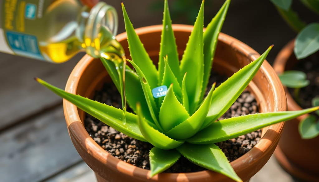 Fertilizing aloe plants for healthy growth