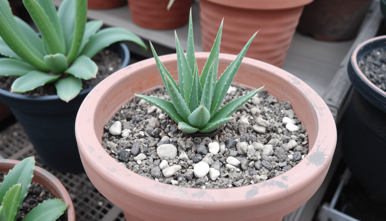 Growing aloe vera in a greenhouse