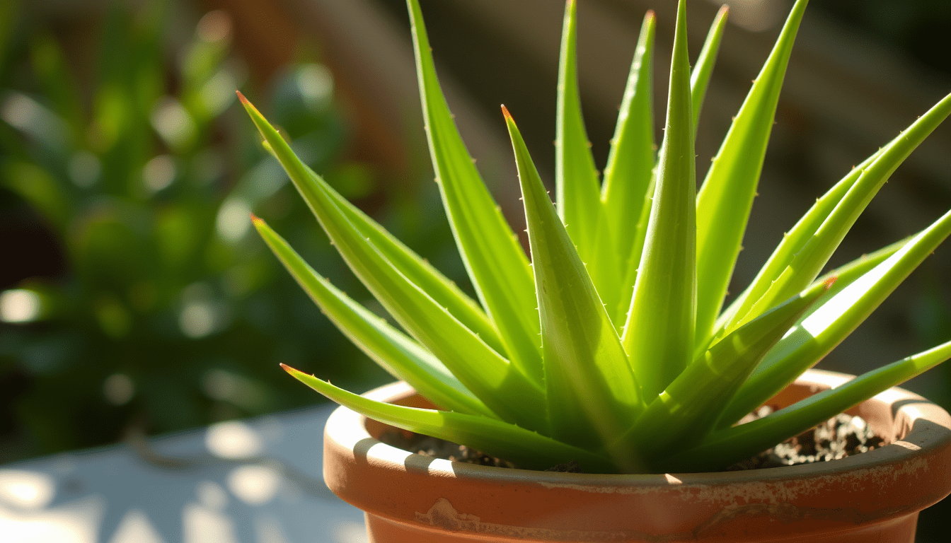 Growing aloe vera in containers