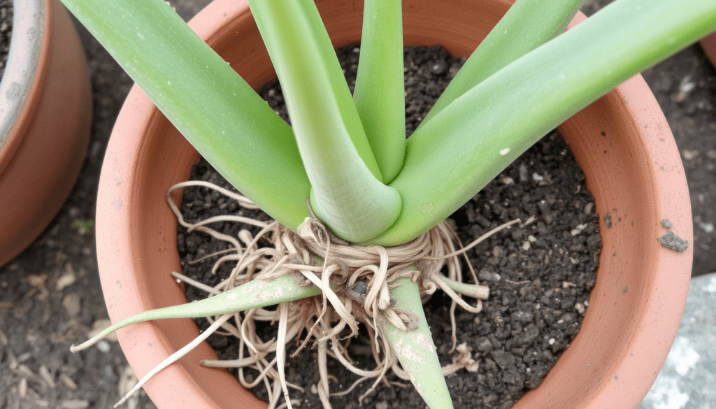 Growing aloe vera in containers