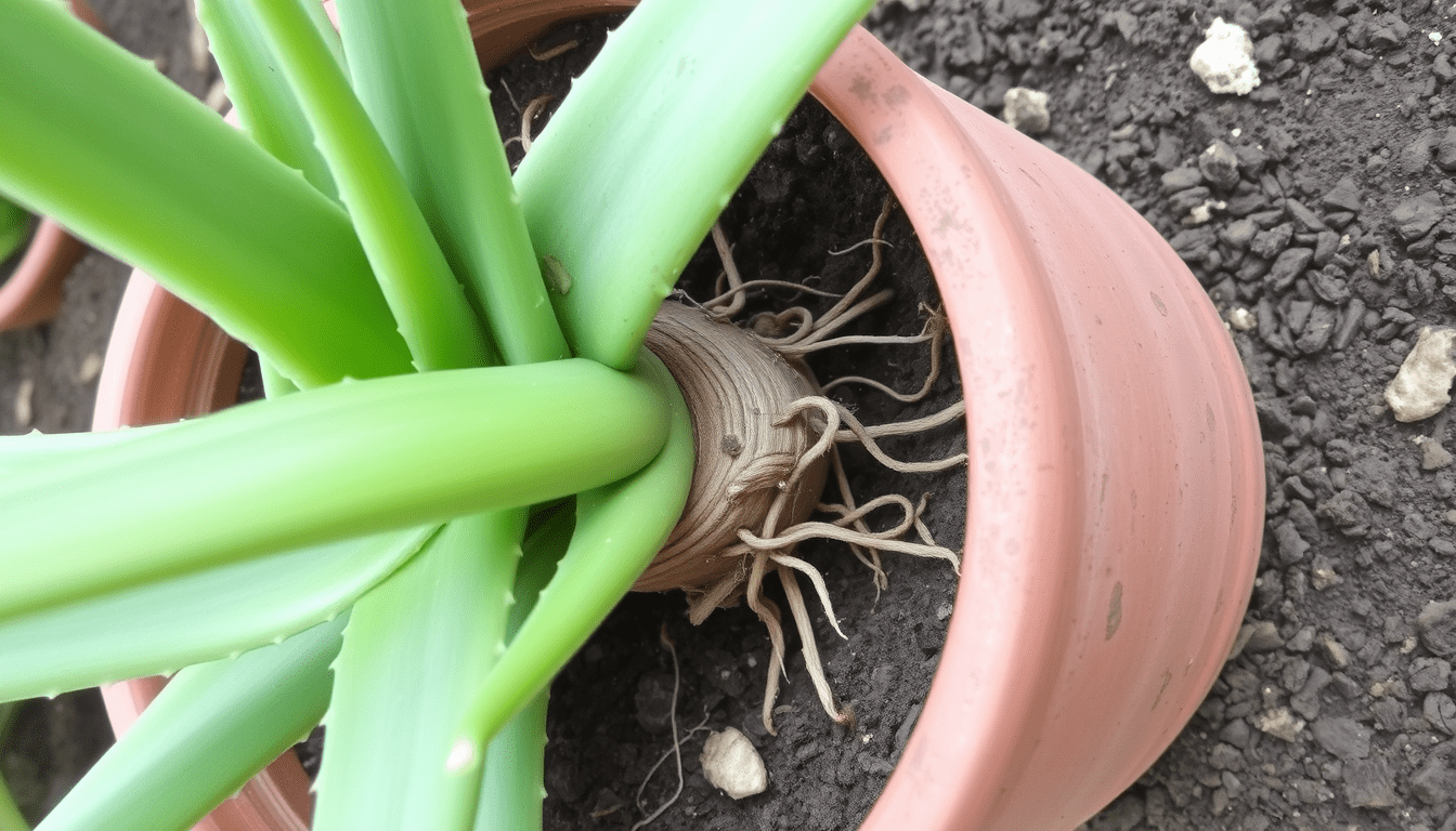 Growing aloe vera in containers