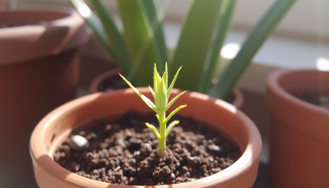 Light requirements for aloe seedlings