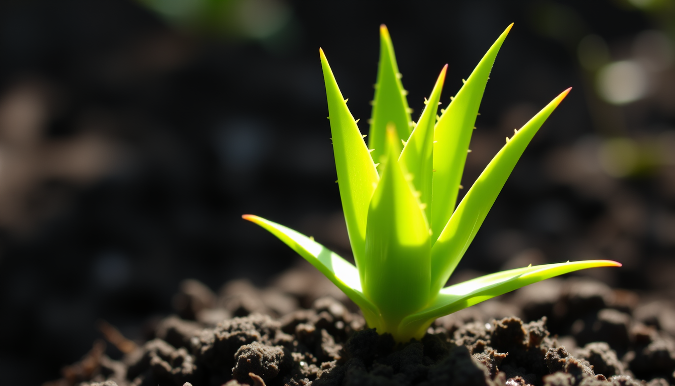 Light requirements for aloe seedlings