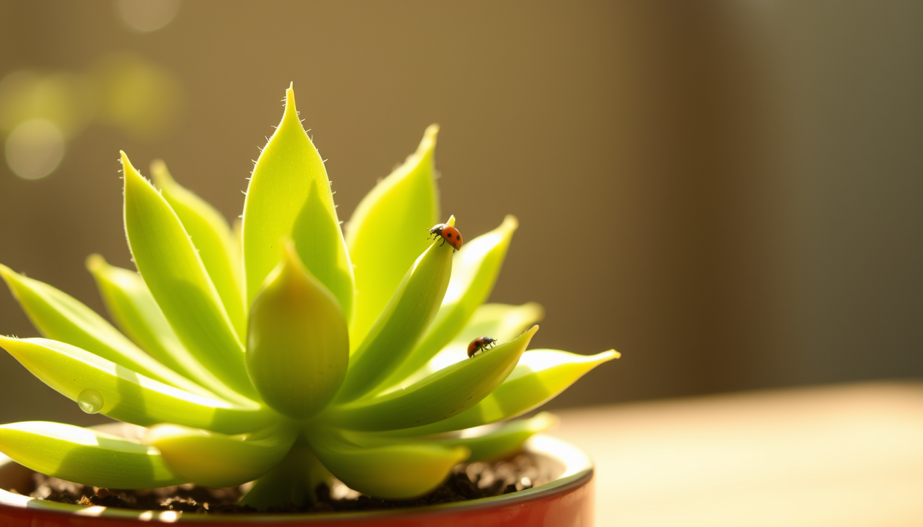 Pest control for succulents