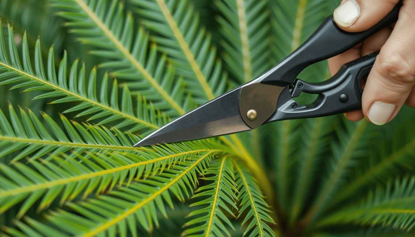 Pruning Cycads for Perfect Form in Perth Gardens