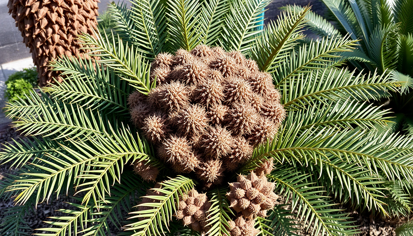 Pruning Cycads for Perfect Form in Perth Gardens