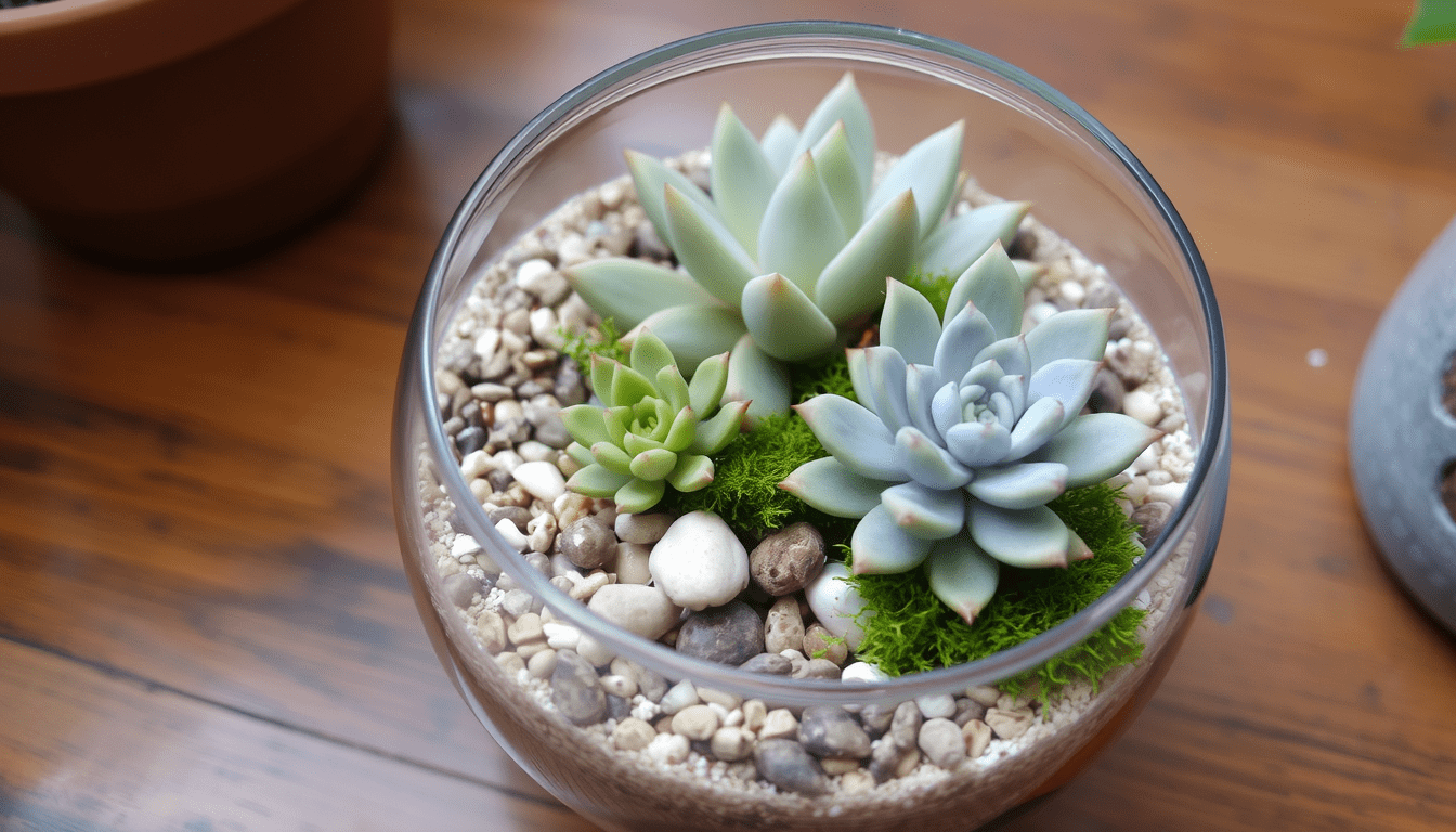 Succulents and terrariums