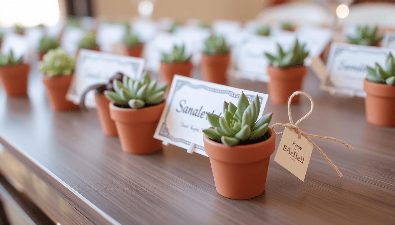 Succulents for wedding decor